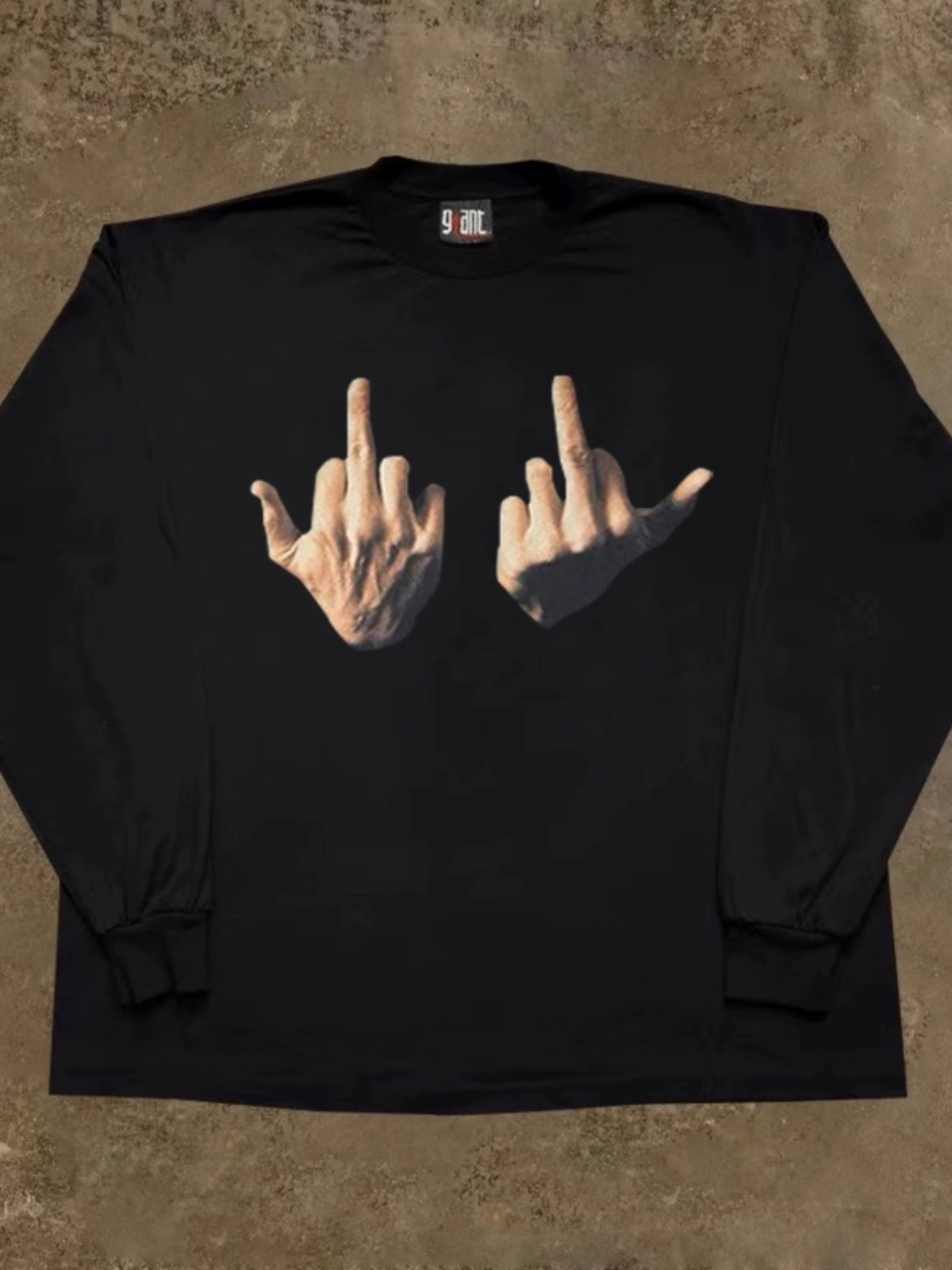 Streetwear Brand Tags - Loose Fit Cotton Long Sve T-irt