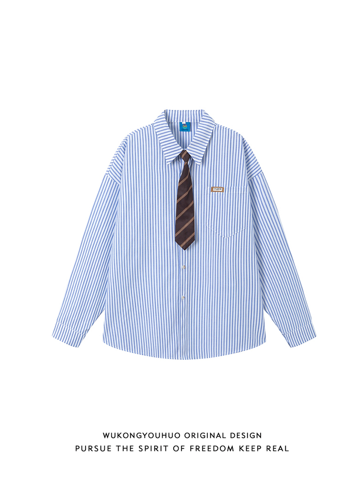 Loose Long Sleeve Stripe Patte - огляд і ціна Streetwear Brand Collection