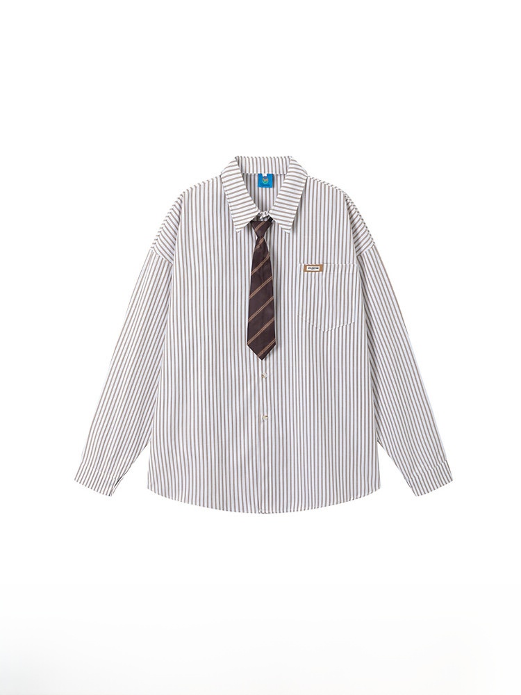 Loose Long Sleeve Stripe Patte - огляд і ціна Streetwear Brand Collection