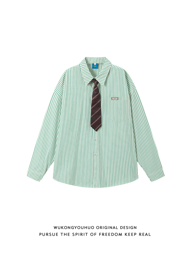 Loose Long Sleeve Stripe Patte - огляд і ціна Streetwear Brand Collection