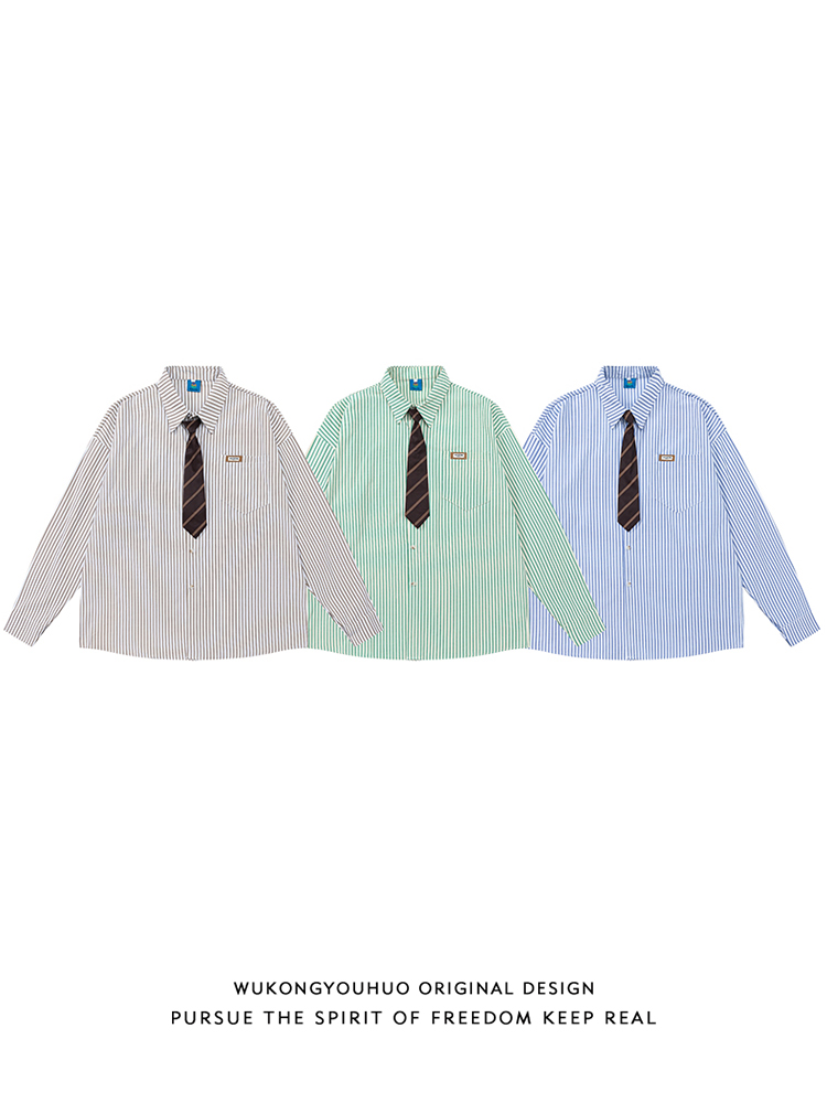 Loose Long Sleeve Stripe Patte - огляд і ціна Streetwear Brand Collection