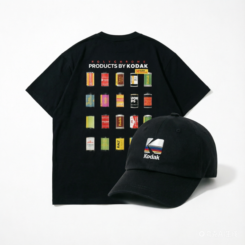 Black Kodak Retro Logo Basebal - огляд і ціна Urban Streetwear Brand