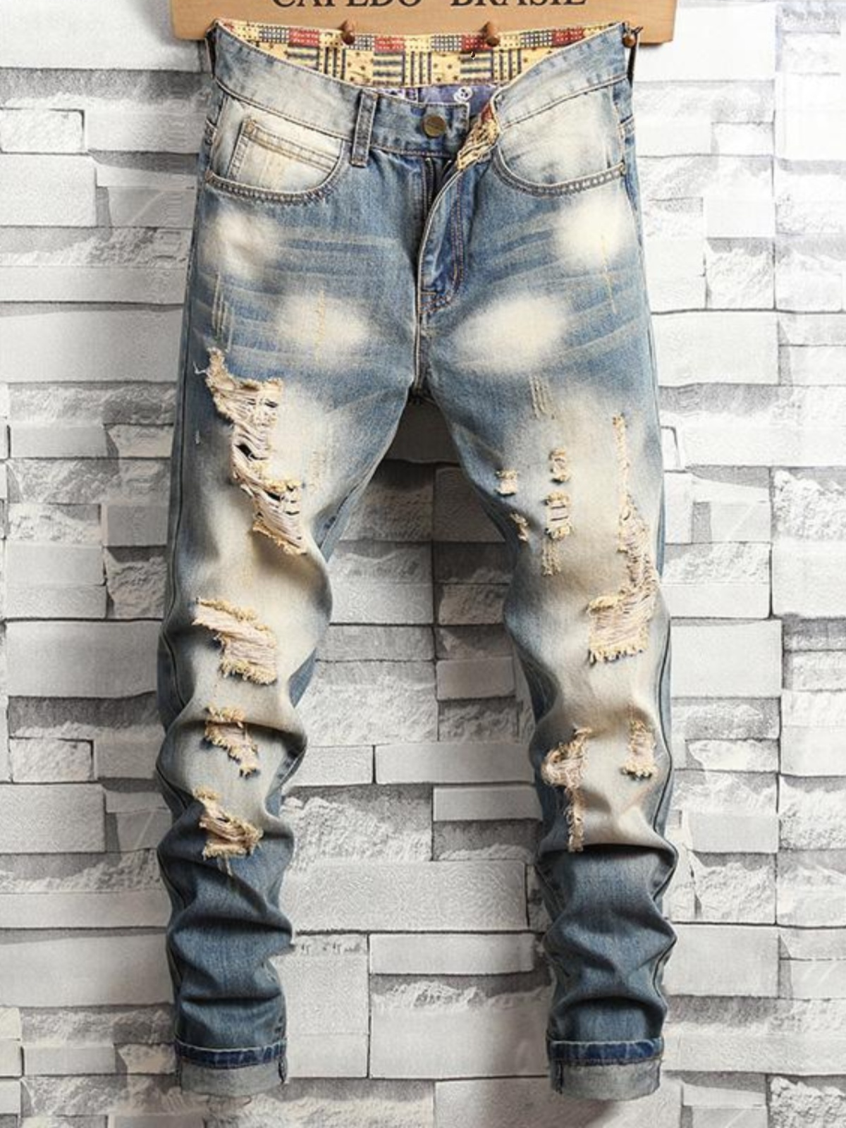 Retro Distressed Men's Jeans S - огляд і ціна Streetwear Brand Stoned & Co