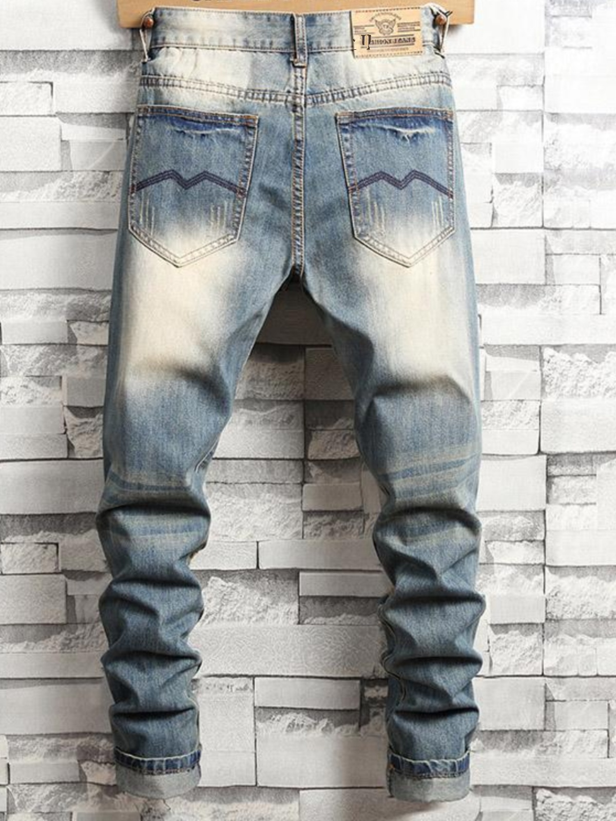 Retro Distressed Men's Jeans S - огляд і ціна Streetwear Brand Stoned & Co