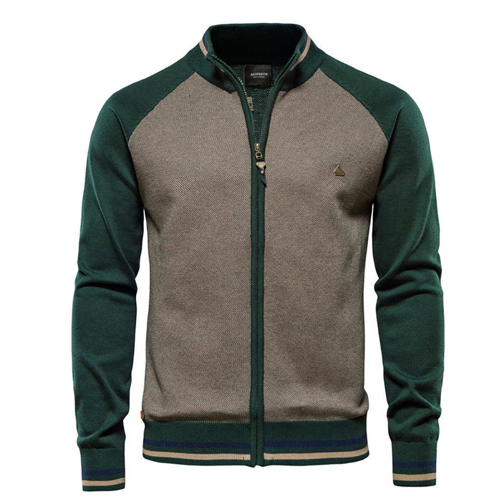 AIOPESON Spliced Cardigan Men  - огляд і ціна Quality Streetwear Brand