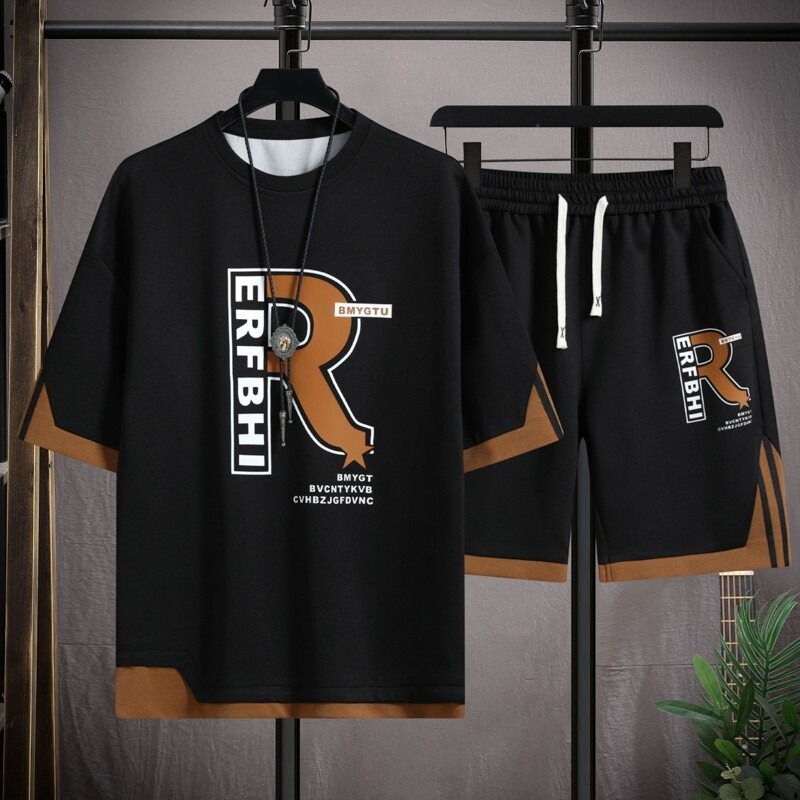 Ice Silk Casual T-Shirt Set fo - огляд і ціна Urban Streetwear Brand